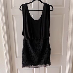 Laundry by Shelli Segal Black Lace Cocktail Dress Size 8